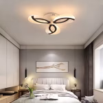 New Led Chandelier Living Room Bedroom Home Chandelier Modern Decoration Led Ceiling Chandelier Leaf-Shaped Interior Lighting